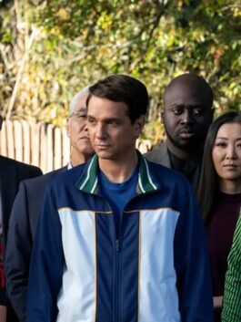 Cobra Kai S05 Ralph Macchio Blue & White Jacket