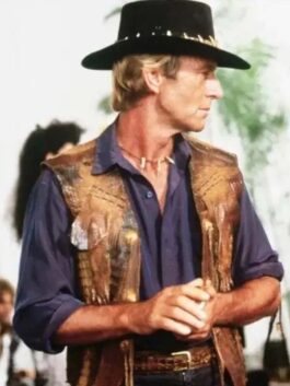 Crocodile Dundee Paul Hogan Leather Vest