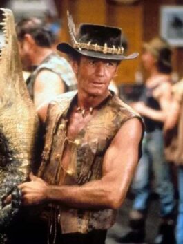 Crocodile Dundee Paul Hogan Leather Vest