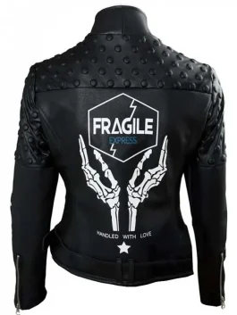 Death Stranding Leather Jacket back