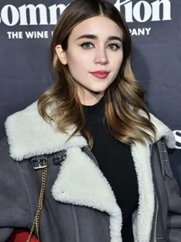 Divinity 2023 Caylee Cowan Shearling Jacket front