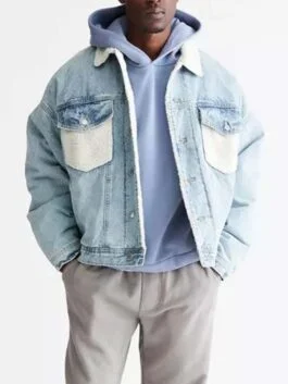 East New York 2023 Biko Eisen-Martin Shearling Denim Jacket