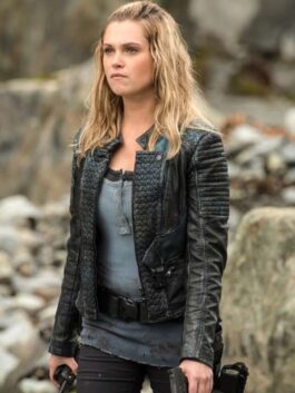 The 100 Eliza Taylor Black Leather Jacket