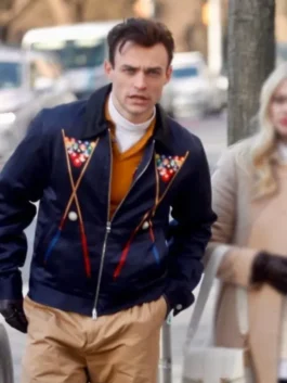 Gossip Girl Season 02 Thomas Doherty Billiards Printed Jacket