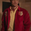 Thomas Doherty Gossip Girl Red Wool Jacket