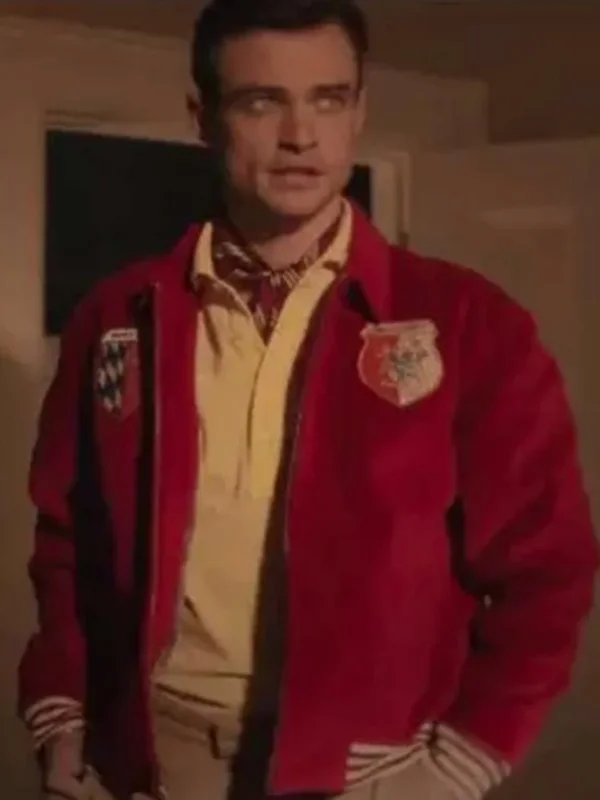 Thomas Doherty Gossip Girl Red Wool Jacket