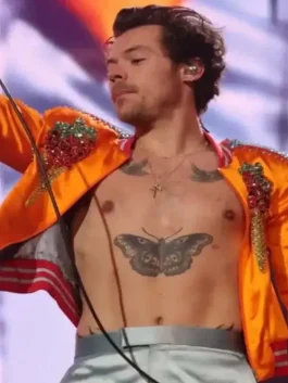 Harry Styles Love On Tour 2023 Jacket pose