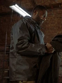 Luther The Fallen Sun 2023 Idris Elba Black Jacket