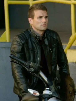 S.W.A.T. Alex Russell Black Leather Jacket