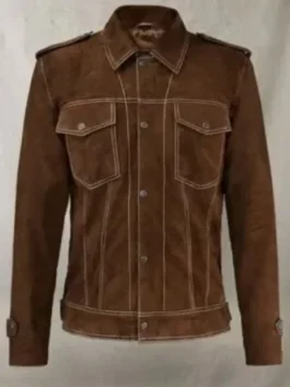 John Lennon Rubber Soul Suede Jacket front