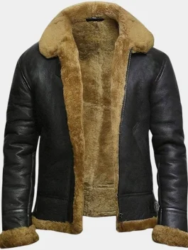 Kraven the Hunter Aaron Taylor Shearling Jacket