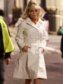 Last Night in Soho Anya Taylor White Leather Coat