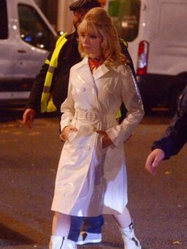 Last Night in Soho Anya Taylor White Leather Coat
