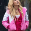 Zoey Deutch Zombieland 2 Pink Hooded Jacket
