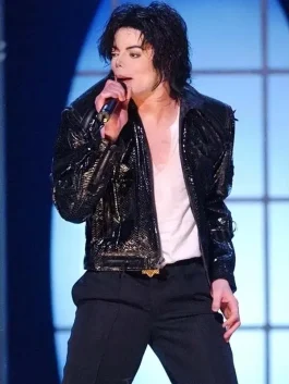 Michael Jackson Beat It Black Jacket back
