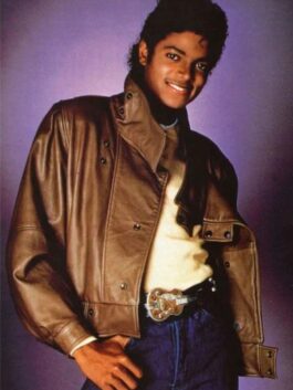Michael Jackson Brown Leather Jacket