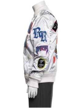 My Fault 2023 Ronnie Silver Bomber Jacket