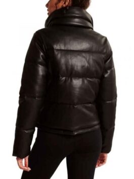 Nancy Drew S02 George Fan Leather Puffer Jacket