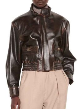 Nancy Drew Season 02 Leather Bomber Jacket