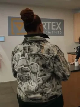 Queen Latifah The Equalizer S03 Denim Jacket back pose