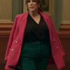 Queen Of Oz 2023 Catherine Tate Pink Blazer