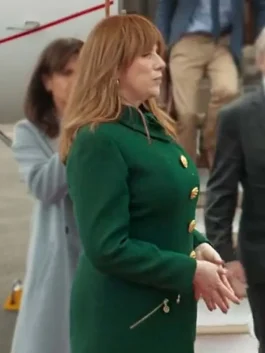 Queen Of Oz 2023 Catherine Tate Green Coat