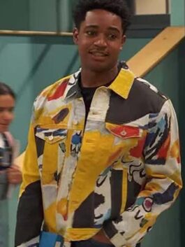 Raven’s Home S06 Issac Ryan Abstract Print Jacket