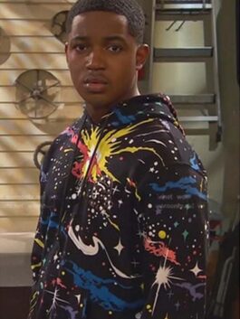 Raven’s Home S06 Issac Ryan Black Hooded Sweatshirt