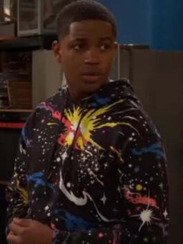 Raven’s Home S06 Issac Ryan Black Hooded Sweatshirt