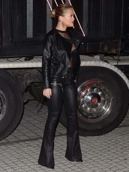 Rita Ora Leather Jacket
