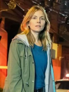 Sienna Miller 21 Bridges Green Jacket