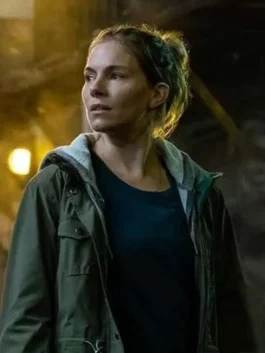 Sienna Miller 21 Bridges Green Jacket