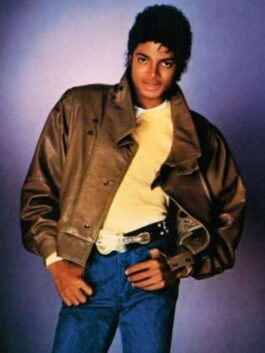 Michael Jackson Brown Leather Jacket