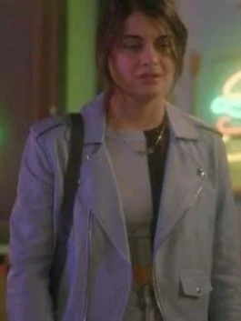 Single Drunk Female S02 Sofia Black-D’Elia Blue Biker Jacket