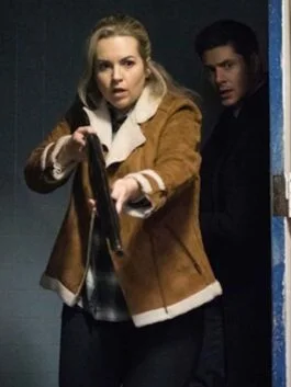 Supernatural Donna Hanscum Shearling Jacket