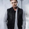 Supernatural Jensen Ackles Black Leather Vest