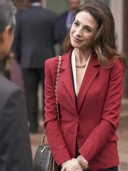 The Company You Keep 2023 Marin Hinkle Red Blazer