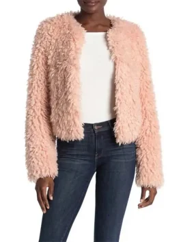 The Equalizer 2021 Delilah McCall Pink Fur Jacket