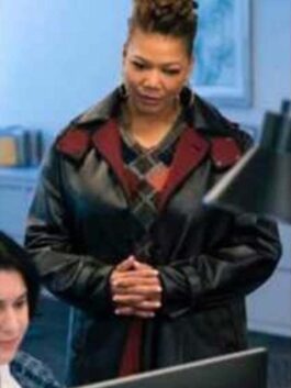 The Equalizer E07 Queen Latifah Black Leather Coat
