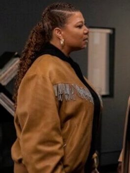 The Equalizer Robyn McCall Chain Fringe Bomber Jacket