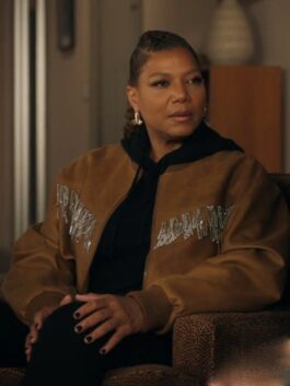 The Equalizer Robyn McCall Chain Fringe Bomber Jacket