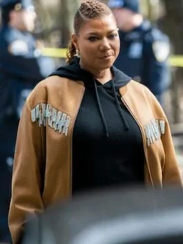 The Equalizer Robyn McCall Chain Fringe Bomber Jacket