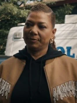 The Equalizer Robyn McCall Chain Fringe Bomber Jacket