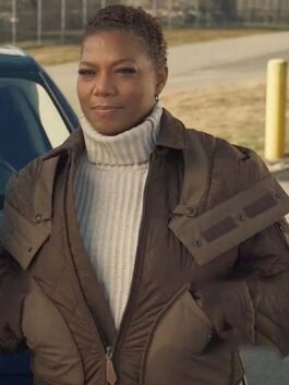 The Equalizer S02 Queen Latifah Quilted Brown Jacket
