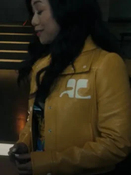 The Equalizer S03 Melody Bayani Yellow Leather Jacket