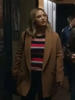 Vanessa Ray Blue Blood Brown Coat