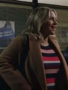 Vanessa Ray Blue Blood Brown Coat