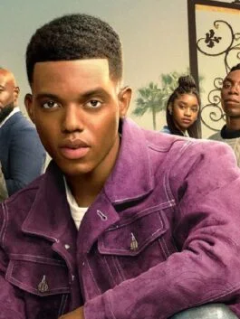 Bel-Air S02 Jabari Banks Purple Denim Jacket