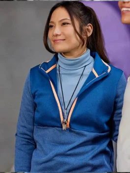 Winning Team 2023 Nadia Hatta Blue Sports Jumper side pose