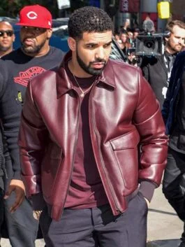 Drake Graham Toronto Film Festival Leather Jacket